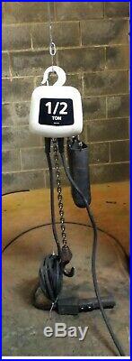Coffing 1/2 Ton Electric Chain Hoist Single Phase