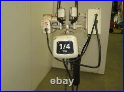 Coffing 1/4 Ton 500LB Electric Chain Hoist 20' Lift 3PH 38FPM WithPower Trolley