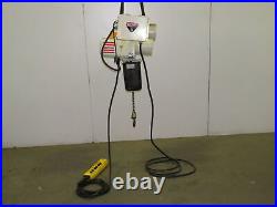 Coffing 1/4 Ton 500LB Electric Chain Hoist 20' Lift 3PH 38FPM WithPower Trolley