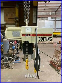Coffing 1 Ton Electric Chain Hoist, ModelJLC2016, 10 FT Lift, 230/460V