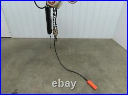 Coffing 2 Ton 4000Lb Electric Chain Hoist 3Ph 230/480V 10' Lift WithPower Trolley