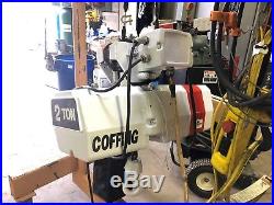 Coffing 2 Ton Chain Hoist EC-4016-3 Motorized Trolley