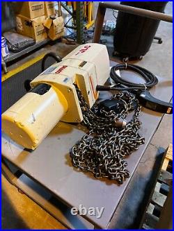 Coffing 2 Ton Electric Chain Hoist, 1 HP, 15 Max Lift, 2 Chains, PARTS/REPAIR