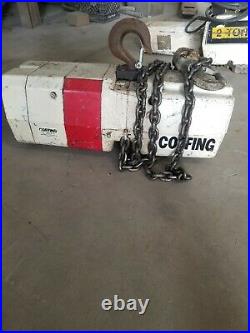 Coffing 2-ton Chain Hoist with Pendant Control