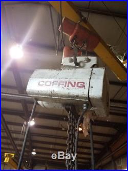 Coffing 3 Ton Electric Chain Hoist 230/460V 3ph 20' Lift