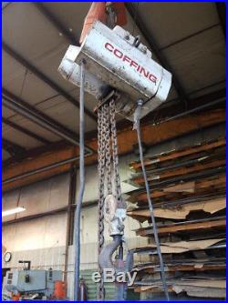 Coffing 3 Ton Electric Chain Hoist 230/460V 3ph 20' Lift