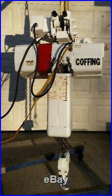 Coffing 4 Ton Electric Chain Hoist With Motorized Trolley