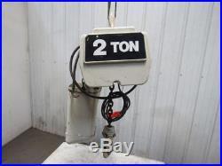 Coffing 4016 7 2 Ton Electric Chain Hoist 208V 3Ph 60Hz 15' Lift 16 FPM TESTED