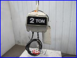 Coffing 4016 7 2 Ton Electric Chain Hoist 208V 3Ph 60Hz 15' Lift 16 FPM TESTED