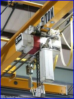 Coffing 5 Ton Electric Chain Hoist With Motorized Trolley 230/460 Volts