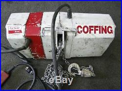 Coffing Duff Norton 1/4 Ton Electric Chain Hoist 110v Single Phase 12ft Lift