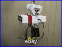 Coffing EC-2016-3 Electric Chain Hoist withTrolley 1 Ton 2000 Lbs 12' Ft. Lift