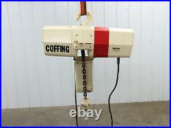 Coffing EC. 4016 2 Ton Electric Chain Hoist 230V 3PH 12' Lift Single Chain 16FPM