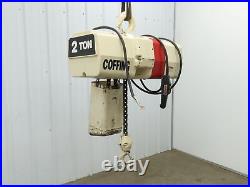 Coffing EC. 4016.7 2 Ton Electric Chain Hoist 200-230V 3PH 12' Lift Single Chain