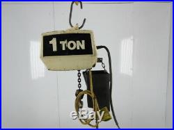 Coffing EC20163-2 1 Ton Electric Chain Hoist 230V 16' Travel 2 Speed 5.3/16 FPM