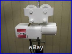 Coffing ELCT4008-3 Electric Chain Hoist Trolley 2 Ton 4000 Lbs 3 PH 12' Ft. Lift