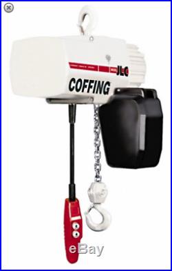 Coffing Electric Chain Hoist 1 Ton Capacity 15 Ft. Max Lift 08240W
