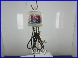 Coffing JF861-4 1/4 Ton 115V 1Ph 64FPM 18'Lift Electric Chain Hoist Single Phase