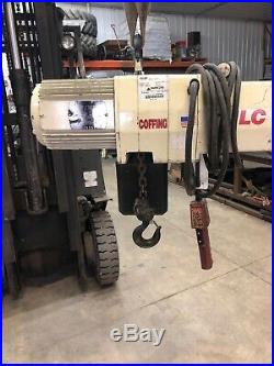 Coffing JLC1016 Heavy Duty Electric Chain Hoist 1/2 Ton 15 Lift 115/230V 1ph