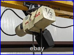 Coffing JLCET1016 1/2 Ton 11' Travel Electric Chain Hoist 1/2Hp 230V 460v 3Ph