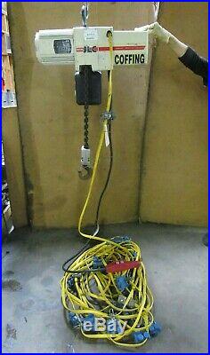 Coffing Jlc4008-3-10 2 T Ton 4000lbs Electric Chain Hoist 230/460v 3ph 120 Drop