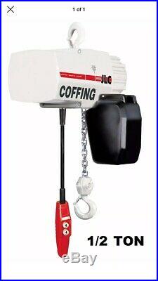 Coffing LCX Heavy Duty Electric Chain Hoist 1/2 Ton 10' Lift 230/460V 3PH 08229W