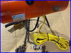 Columbus McKinnon B-2 Electric Chain Hoist 1/4 TON 1.4/1.1AMPS 10