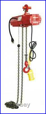 DAYTON 2GTC9 Electric Chain Hoist, 300 lb, 15 ft