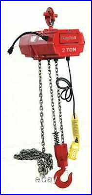 DAYTON 2GXH7 Electric Chain Hoist, 4000 lb, 15 ft
