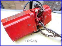 DAYTON # 4Z811 Electric Chain Hoist 500 lb. 10 ft. Hook Mounted