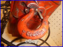 DAYTON 500 lb Chain hoist Crosby Hook w Chain 110 Volt Electric W up down Switch