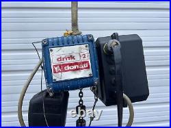 DONATI DMK 2 Electric Chain Hoist 1/2 ton 1000lbs 15' Lift