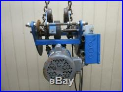 David Round Electric Chain Cable Hoist Power Trolley 1 PH 115/230v Single Phase