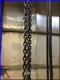 Dayton 1Ton 1 Ph 115/230 1ph Electric Chain Hoist 10' Lift with C/M 1TON TROLLEY