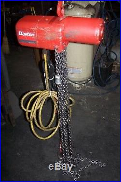 Dayton 2 Ton 4000 Lbs Capacity Electric Chain Hoist 4zw4