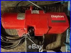 Dayton 2 Ton Electric Chain Hoist Model 3YB82