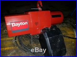 Dayton 2 Ton Electric Chain Hoist Model 3YB82