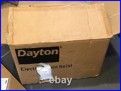 Dayton 2GTD9 Electric Chain Hoist 2k LB Capacity, 8 FPM, 0.66 HP, 20' Lift