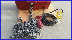 Dayton 2GXH5 Electric Chain Hoist 1 Ton 2000 lb 115V AC 20 ft H3 Machine Shop HP