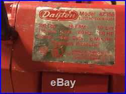 Dayton 300 lb Electric Chain Hoist 115v 1 Phase 10
