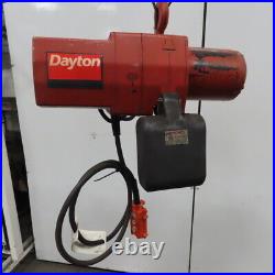 Dayton 3YB73 1-1/2 Ton Electric Chain Hoist 230/460V 3Ph 10' Lift 16FPM