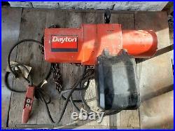 Dayton 3YB86 2 Ton 3 Phase Electric Chain Hoist Electric Lift 2T, NICE