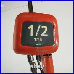 Dayton 3Z923 1/2 Ton Electric Chain Hoist 15' Lift 16FPM 115/230V 1 Phase