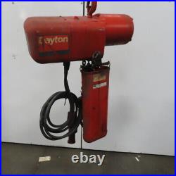 Dayton 3Z928 2 Ton Electric Chain Hoist 12' Lift 8FPM 230/460V 3Ph