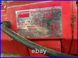 Dayton 4GU71 500lb Electric Hoist Chain with 10' Chain 115 Volts