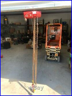 Dayton 4Z811 500 lb electric chain hoist 15 ft lift (115v)