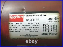 Dayton Electric Chain Hoist 3kr16 8kh35 1/2 Ton 175 Drop 1/2hp 3ph 230/460v
