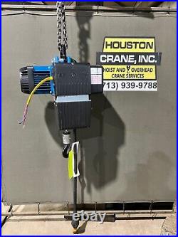 Demag 1 Ton Electric Chain Hoist, Model DC-COM 10 1000, 17 FT LIFT, 230-3-60V