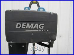Demag DC-COM 2 Ton 4000 lb Electric Chain Hoist 9.5' Lift 2 Speed 16/4 FPM
