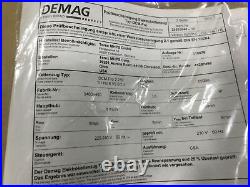 Demag DCM Pro 2-250 Electric Chain Hoist 550 lb 1/1 H2.8 V9.6/2.4 220-2 #02T4